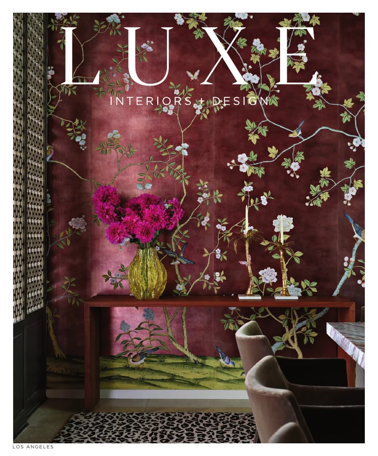 Luxe Interiors + Design, Los Angeles magazine cover